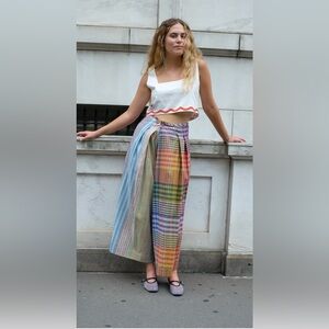 Rujuta Sheth New York FRIDA PANTS | POSTCARD STRIPE X CHEX Woman’s Medium